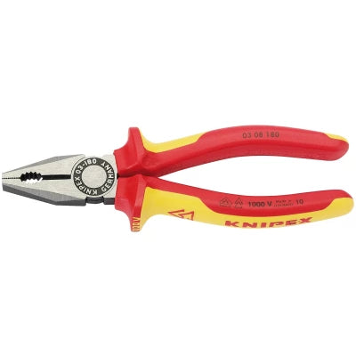 KNIPEX 03 08 180 FULLY INSULATED PLIERS 180MM