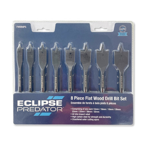 ECLIPSE 8PC SPADE DRILL SET