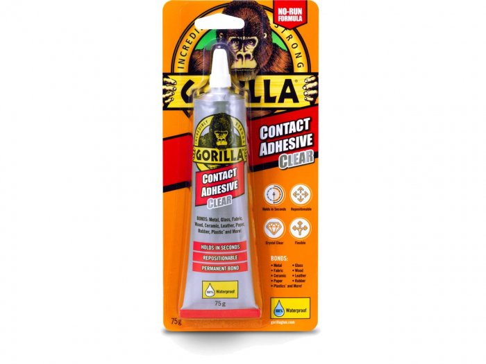 GORILLA CLEAR CONTACT ADHESIVE 75G