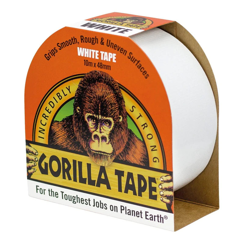 GORILLA WHITE TAPE 10M X 48MM