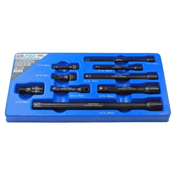 US.PRO 9PC IMPACT SOCKET EXTENSION ADAPATER SET