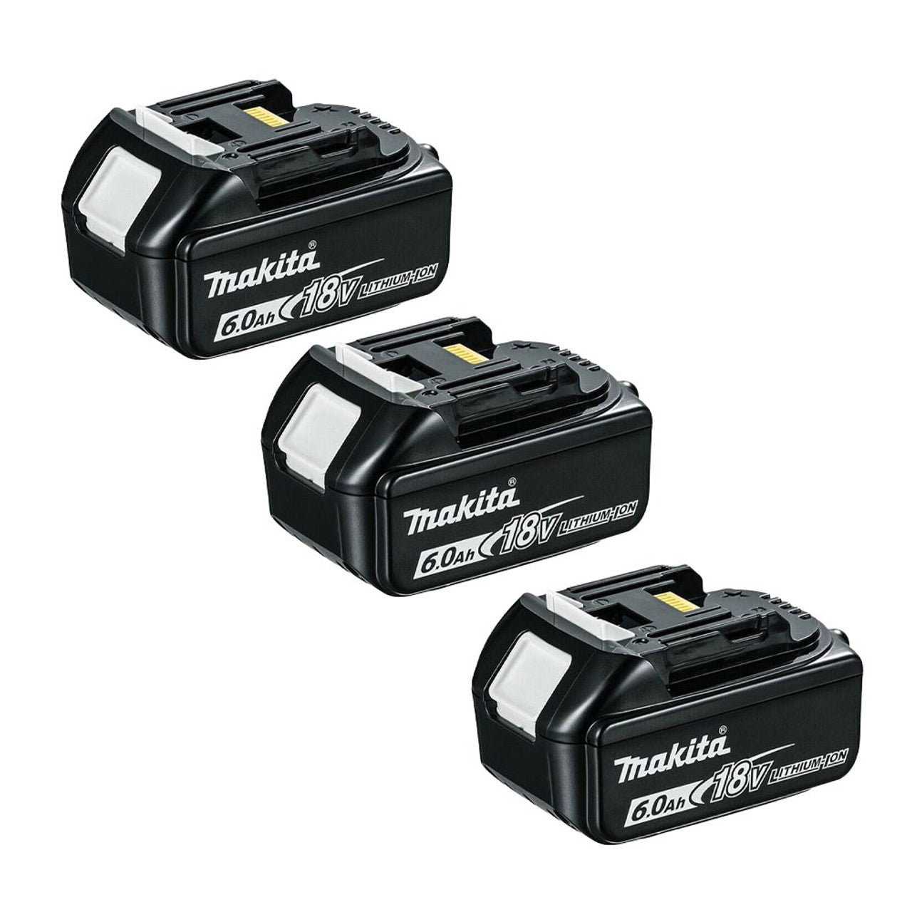 MAKITA BL1860 6.0h BATTERY PACK X3