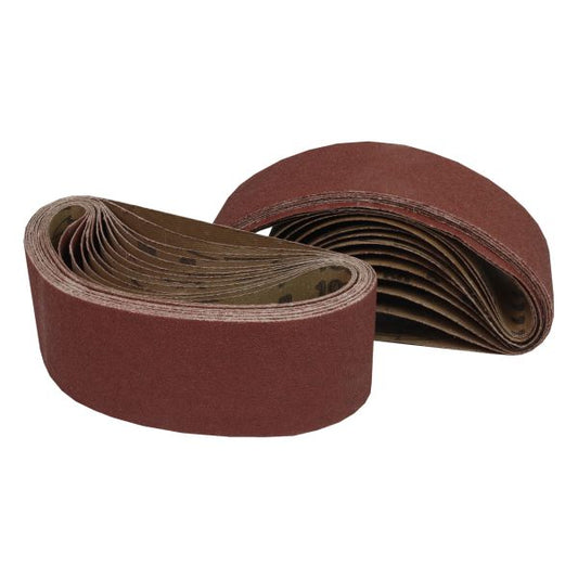 VEWERK 25PC MIXED GRIT ABRASIVE SANDING BELTS 75 X 533MM