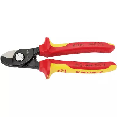 KNIPEX 95 18 165 FULLY INSULATED CABLE SHEARS 165MM