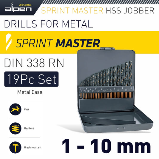 ALPEN HSS SPRINT MASTER 1.00MM - 10.00MM