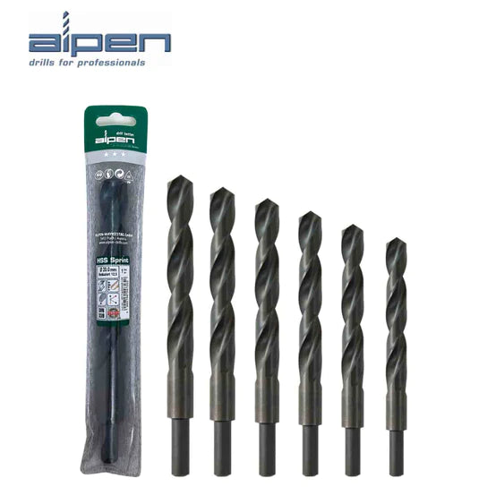 ALPEN REDUCED SHANK HSS METAL DRILLS