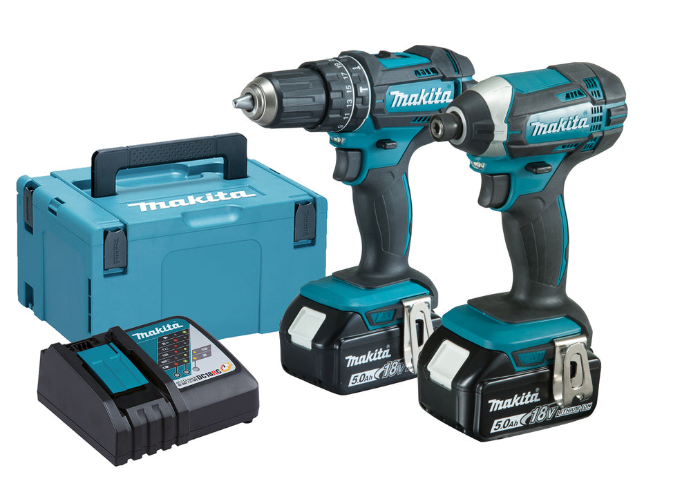 MAKITA DLX2131TJ TWIN KIT 5.0AH (BATTERIES)