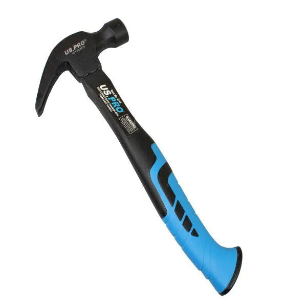 US PRO 20OZ FIBREGLASS CLAW HAMMER SMOOTH FACE