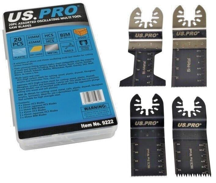 US.PRO 20PC MULTI TOOL BLADE PACK