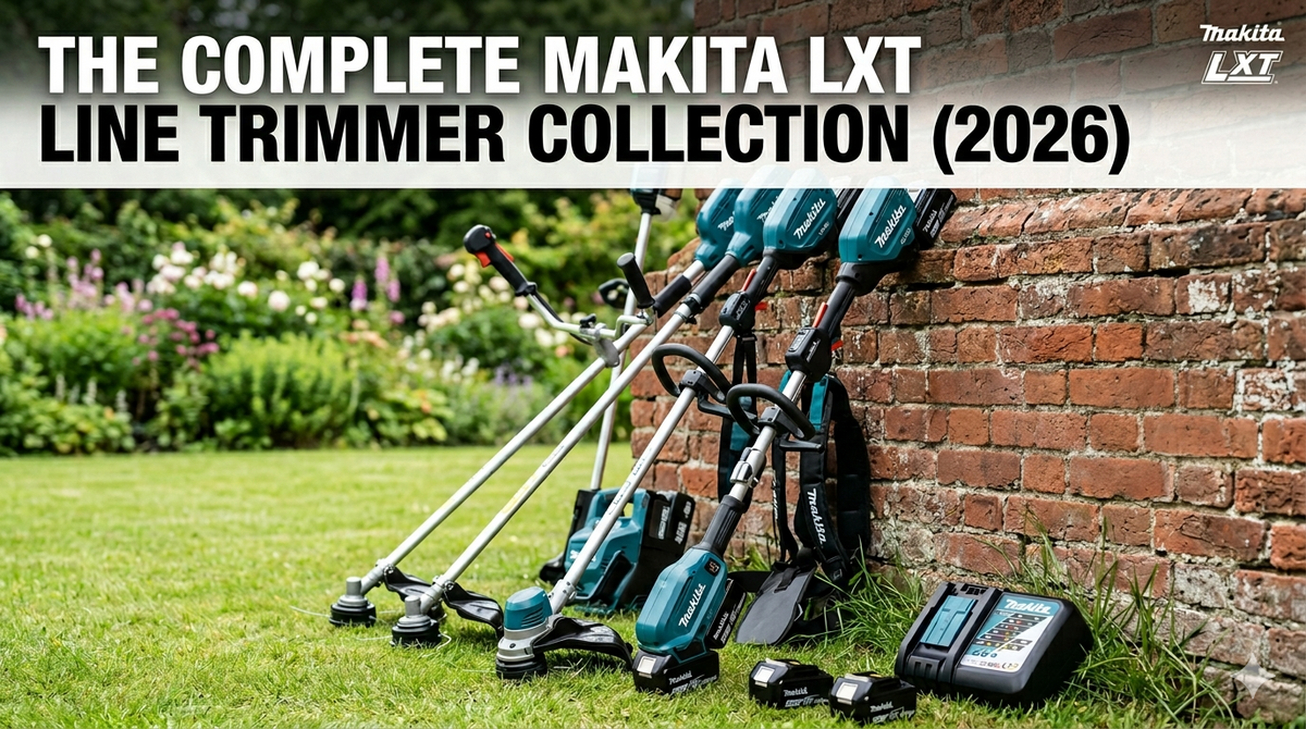 the best cordless strimmer collection, leaning against the wall for 2026