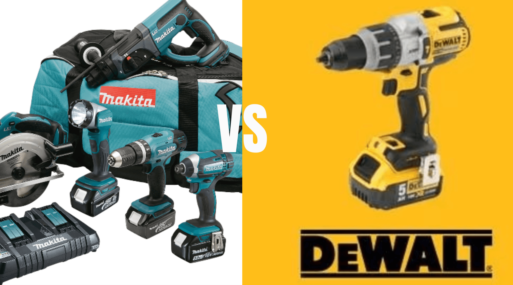 Makita vs Dewalt : What's the best power tool brand in 2024? – Bell ...