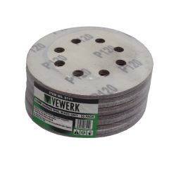 VEWERK 125MM SANDING DISCS 50PC PACK.