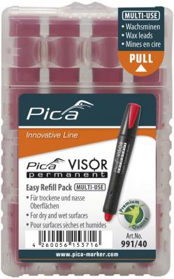 PICA VISOR CRAYON REFILL LEADS (RED)