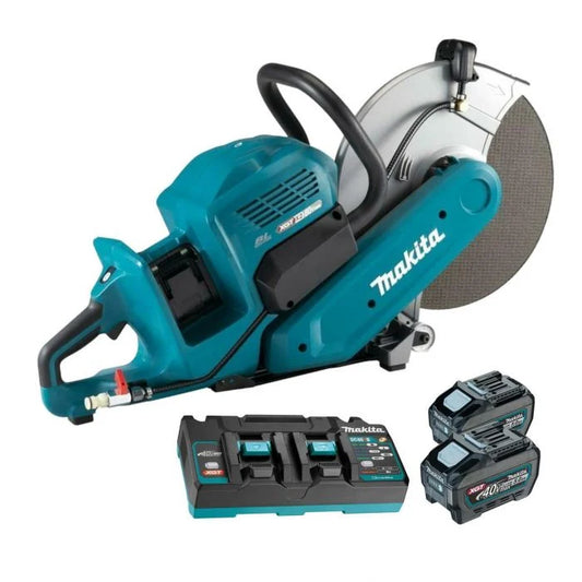 MAKITA CE001GT201 TWIN 40V 14" DISC CUTTER KIT (2X 5.0AH BATTERIES AND CHARGER