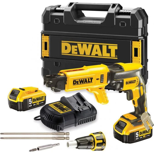 DEWALT 18V DCF620P2K AUTOFEED KIT (2 X 5.0AH BATTERIES AND CHARGER)