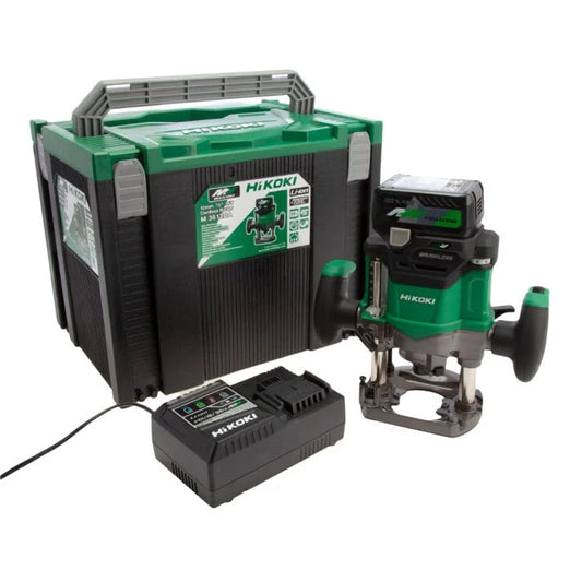 HiKOKI M3612DAJPZ 36v MULTI VOLT Cordless Brushless 1/2" Router Inc 1x 2.5Ah Batts