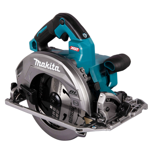 A Makita 40V HS004GZ circular saw body, primarily in blue color with black and silver accents.