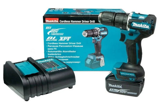 MAKITA DHP487SF BRUSHLESS COMBI 3.0AH BATTERY AND CHARGER