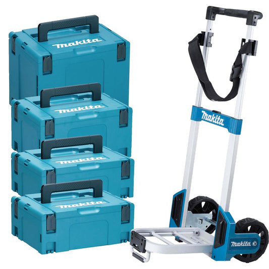 MAKITA TROLLEY AND STACK CASE SET