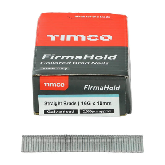TIMCO 16 GAUGE STRAIGHT BRADS WITHOUT GAS (2000 BRAD PACK)