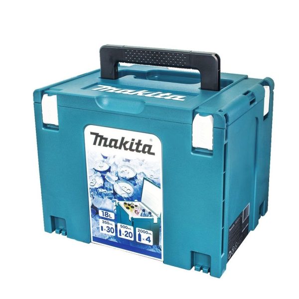 A blue 18L makita cool box